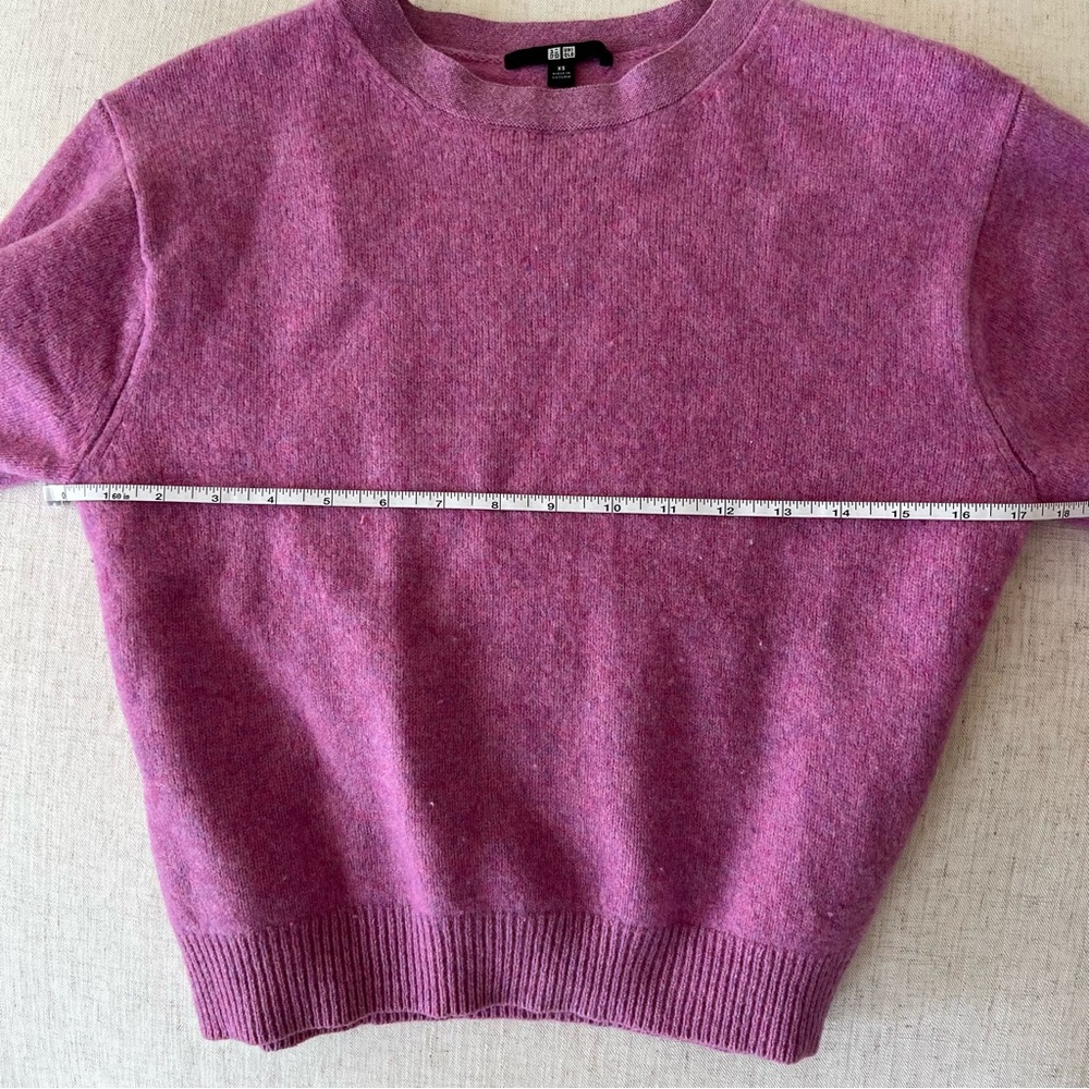 Uniqlo Pink Crew Neck Sweater Cozy Knit - Picture 4 of 5
